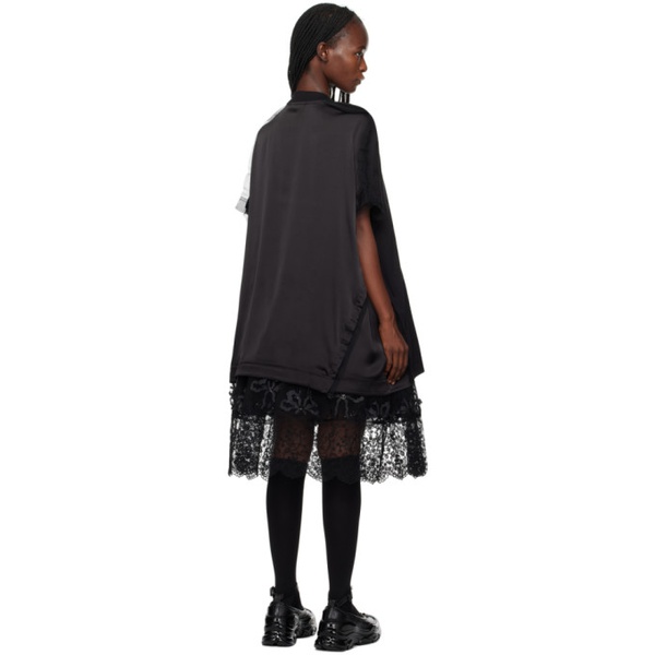  시몬 로샤 Simone Rocha Black Oversized Minidress 232405F054023