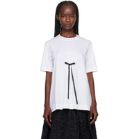 시몬 로샤 Simone Rocha White A-Line T-Shirt 232405F110012