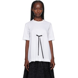 시몬 로샤 Simone Rocha White A-Line T-Shirt 232405F110012
