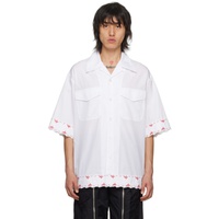 시몬 로샤 Simone Rocha White Embroidered Shirt 241405M192000