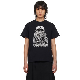 시몬 로샤 Simone Rocha Black Printed T-Shirt 241405M213005