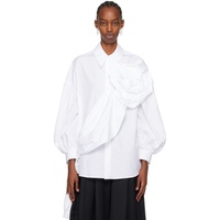 시몬 로샤 Simone Rocha White Signature Sleeve Sash Shirt 241405F109009