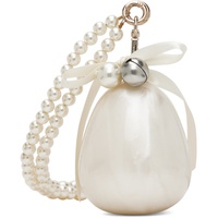 시몬 로샤 Simone Rocha 오프화이트 Off-White Bell Charm Nano Egg Bag 241405F048006
