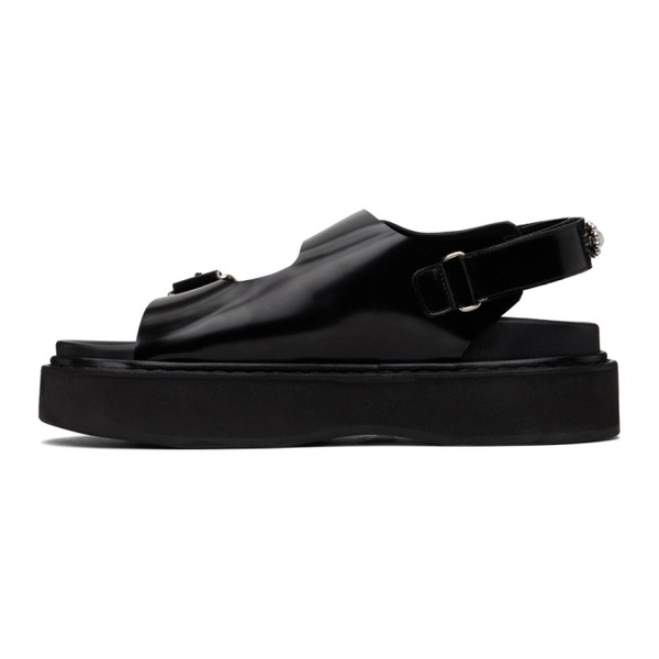  시몬 로샤 Simone Rocha Black Pearl Daisy Platform Sandals 241405M234000