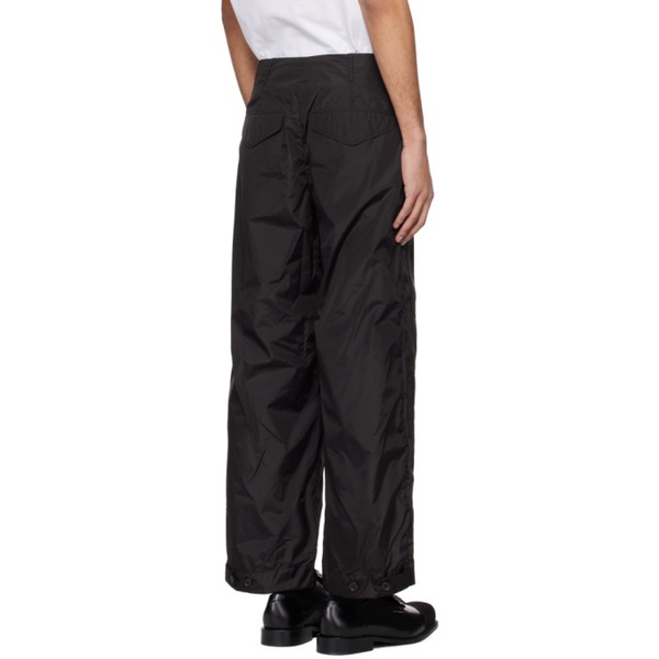  시몬 로샤 Simone Rocha Black Multi Pocket Cargo Pants 241405M188001