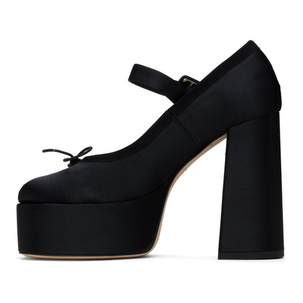  시몬 로샤 Simone Rocha Black Heart Toe Platform Heels 241405F122003