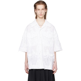 시몬 로샤 Simone Rocha White Relaxed Shirt 241405M192014