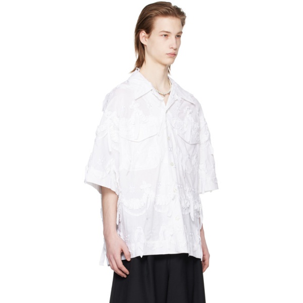  시몬 로샤 Simone Rocha White Relaxed Shirt 241405M192014