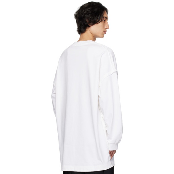  시몬 로샤 Simone Rocha White Oversized Long Sleeve T-Shirt 232405M213005