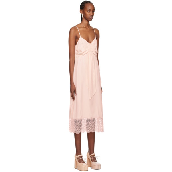  시몬 로샤 Simone Rocha Pink Bow Midi Dress 241405F054008