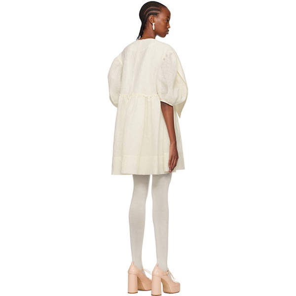  시몬 로샤 Simone Rocha 오프화이트 Off-White Front Bow Minidress 241405F052006