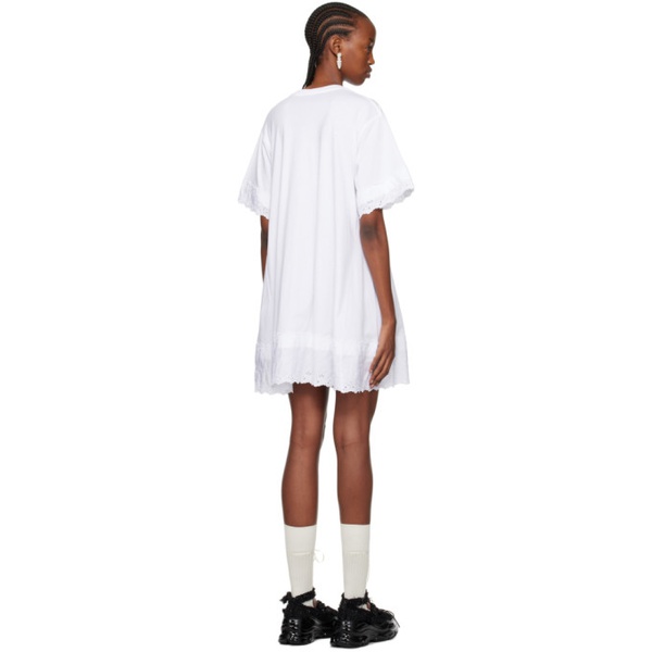  시몬 로샤 Simone Rocha White A-Line T-Shirt Minidress 241405F052012