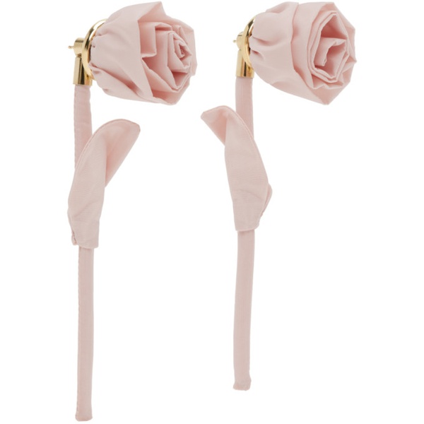  시몬 로샤 Simone Rocha Pink Rose Earrings 241405F022031