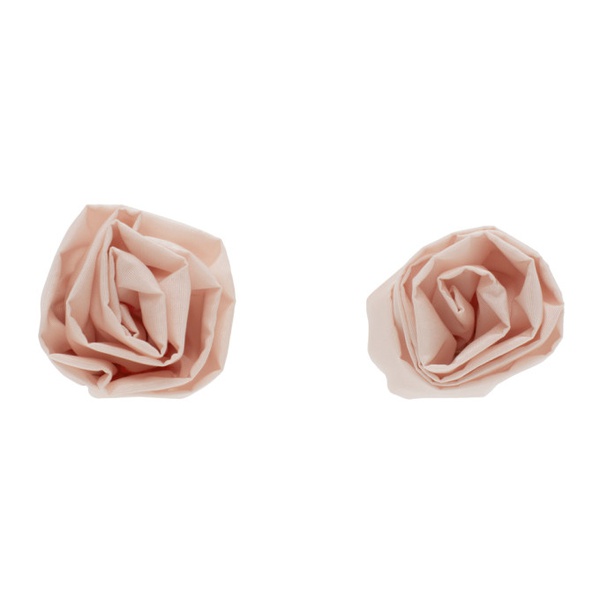  시몬 로샤 Simone Rocha Pink Rose Stud Earrings 241405F022040