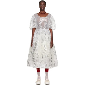 시몬 로샤 Simone Rocha White Tutu Maxi Dress 232405F055006