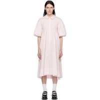 시몬 로샤 Simone Rocha Pink Puff Sleeve Midi Dress 231405F054017