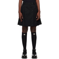 시몬 로샤 Simone Rocha Black Pleated Miniskirt 232405F090003