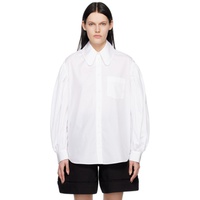 시몬 로샤 Simone Rocha White Puff Sleeve Shirt 231405F109000