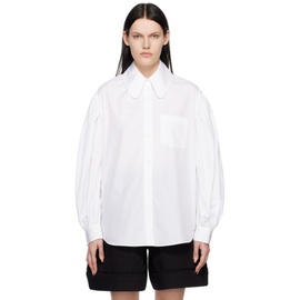 시몬 로샤 Simone Rocha White Puff Sleeve Shirt 231405F109000
