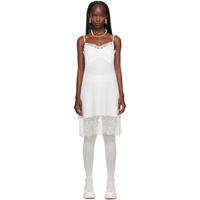 시몬 로샤 Simone Rocha White Lace Trim Midi Dress 232405F052012