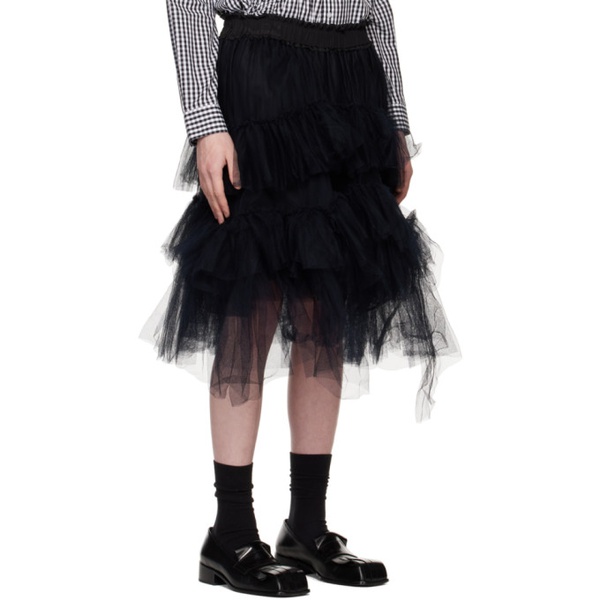  시몬 로샤 Simone Rocha SSENSE Exclusive Black Tutu Midi Skirt 222405M193008