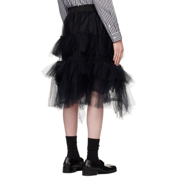  시몬 로샤 Simone Rocha SSENSE Exclusive Black Tutu Midi Skirt 222405M193008