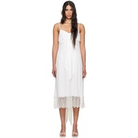시몬 로샤 Simone Rocha SSENSE Exclusive White Front Bow Slip Dress 242405F054000