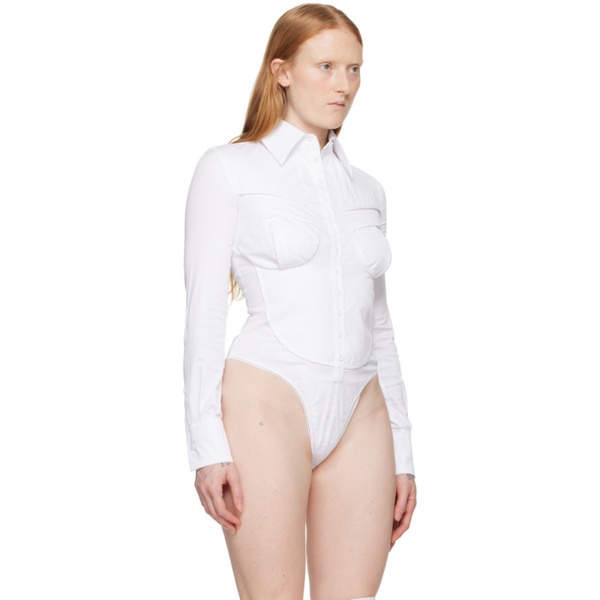  Sinead O'DWYER White Bib Bodysuit 241974F358000