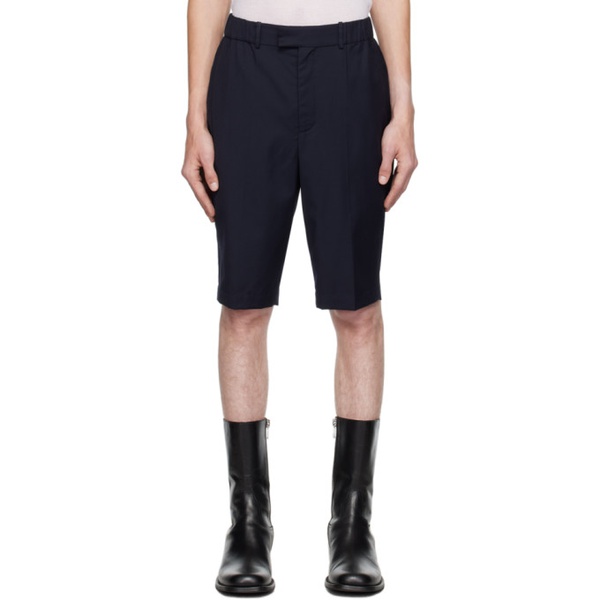  Situationist Navy Three-Pocket Shorts 231149M193012