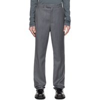 Situationist Gray Three-Pocket Trousers 231149M191006