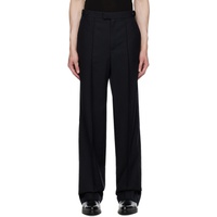 Situationist Black Four-Pocket Trousers 232149M191008