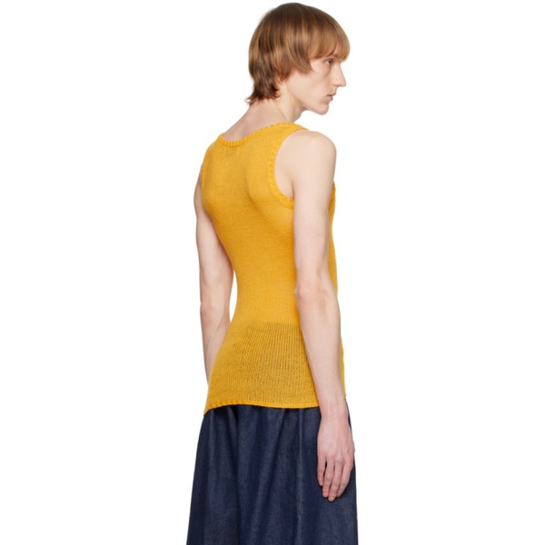  Situationist SSENSE Exclusive Yellow Tank Top 231149M214001