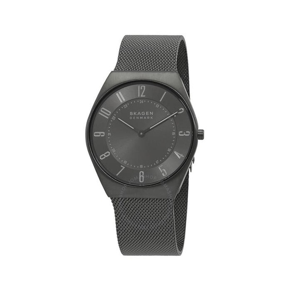  Skagen Grenen Ultra Slim Quartz Charcoal Dial Unisex Watch SKW6824