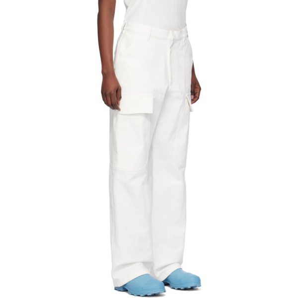  Sky High Farm Workwear White Alastair McKimm 에디트 Edition Cargo Pants 232219F069002