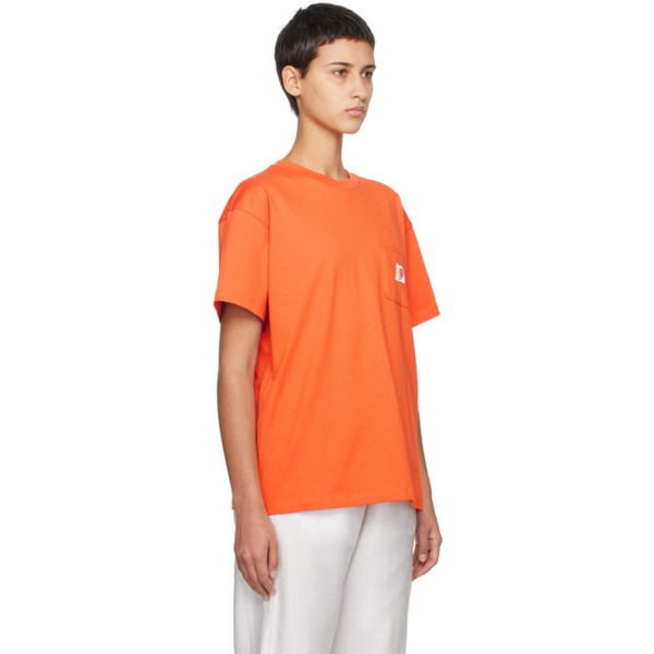  Sky High Farm Workwear Orange Pocket T-Shirt 232219F110007