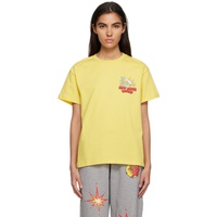 Sky High Farm Workwear Yellow Slippery When Wet T-Shirt 231219F110003