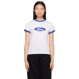 Sky High Farm Workwear White Quil Lemons Farm T-Shirt 231219F110005