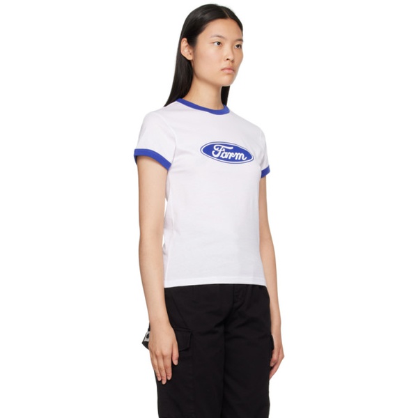  Sky High Farm Workwear White Quil Lemons Farm T-Shirt 231219F110005