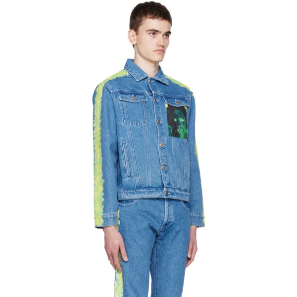  Sky High Farm Workwear Blue Quil Lemons 에디트 Edition Denim Jacket 231219M177001