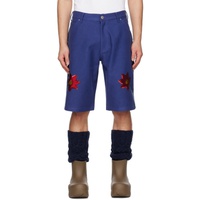 Sky High Farm Workwear Navy Workwear Denim Shorts 231219M193000