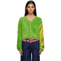 Sky High Farm Workwear Green Swirl Cardigan 231219F095003