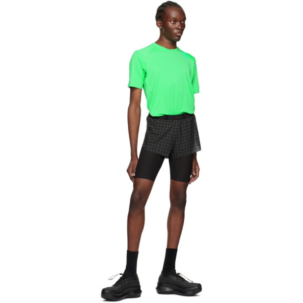  Soar Running Black Marathon Shorts 232627M193009