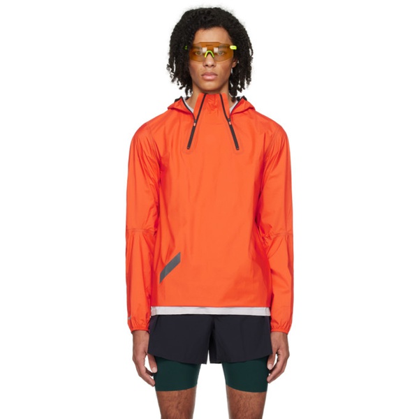  Soar Running Orange Trail Rain Jacket 241627M180000