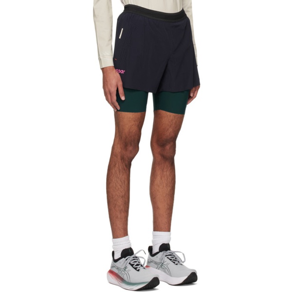  Soar Running Navy Dual Shorts 241627M193000