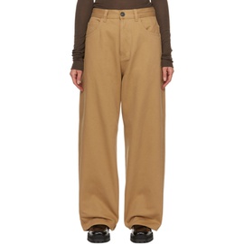 Sofie DHoore Tan Peggy Trousers 232668F069002