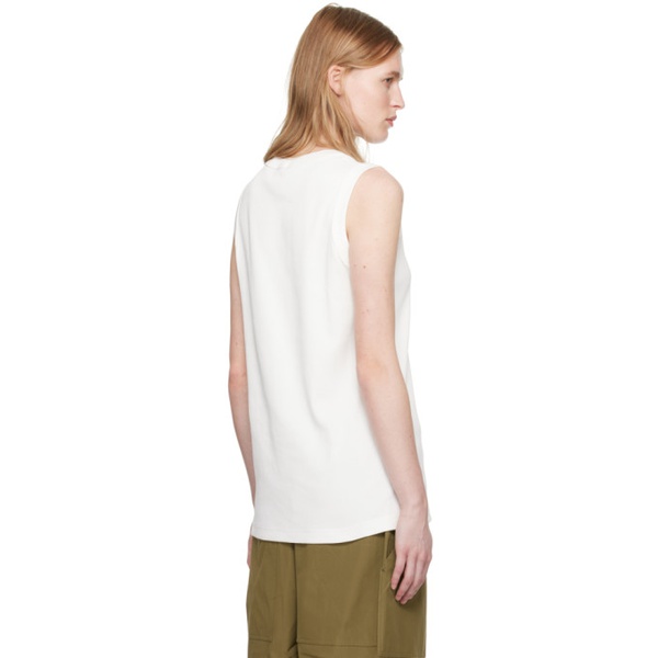  Sofie DHoore White Ribbed Tank Top 241668F111001