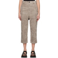 Sofie DHoore Taupe Prime Trousers 222668F087011