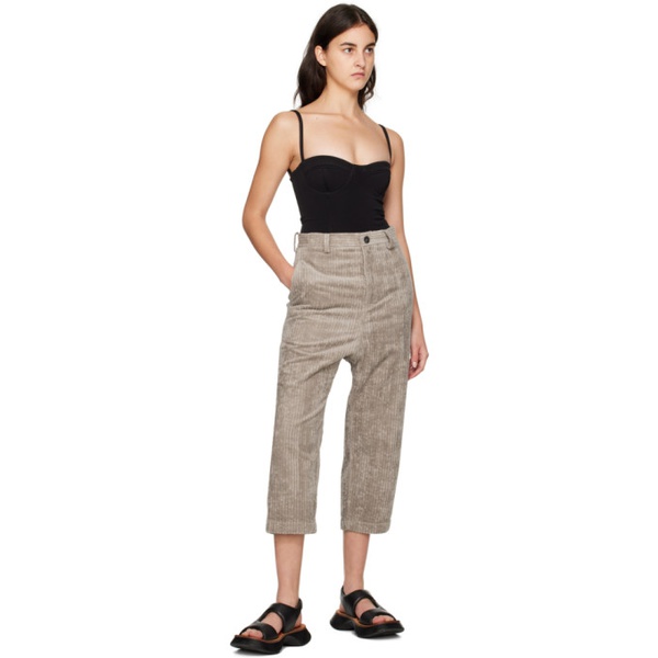  Sofie DHoore Taupe Prime Trousers 222668F087011