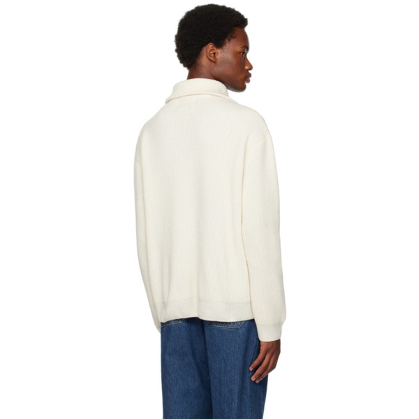  솔리드 옴므 Solid Homme 오프화이트 Off-White Rib Sweater 232221M202006
