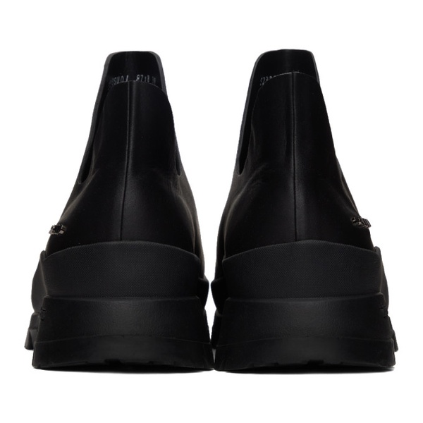  솔리드 옴므 Solid Homme Black Leather Chelsea Boots 232877M223000